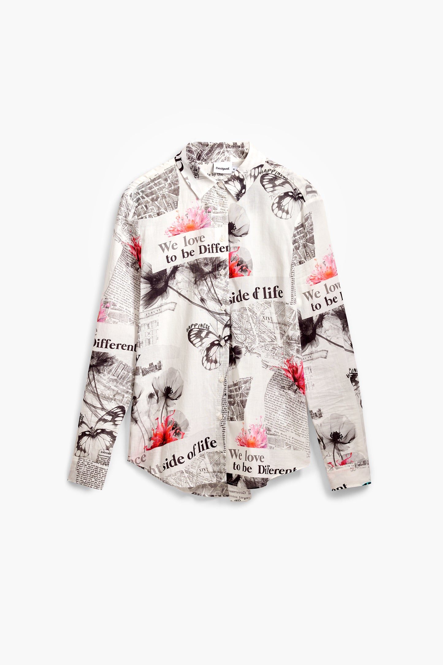 Floral Text Shirt