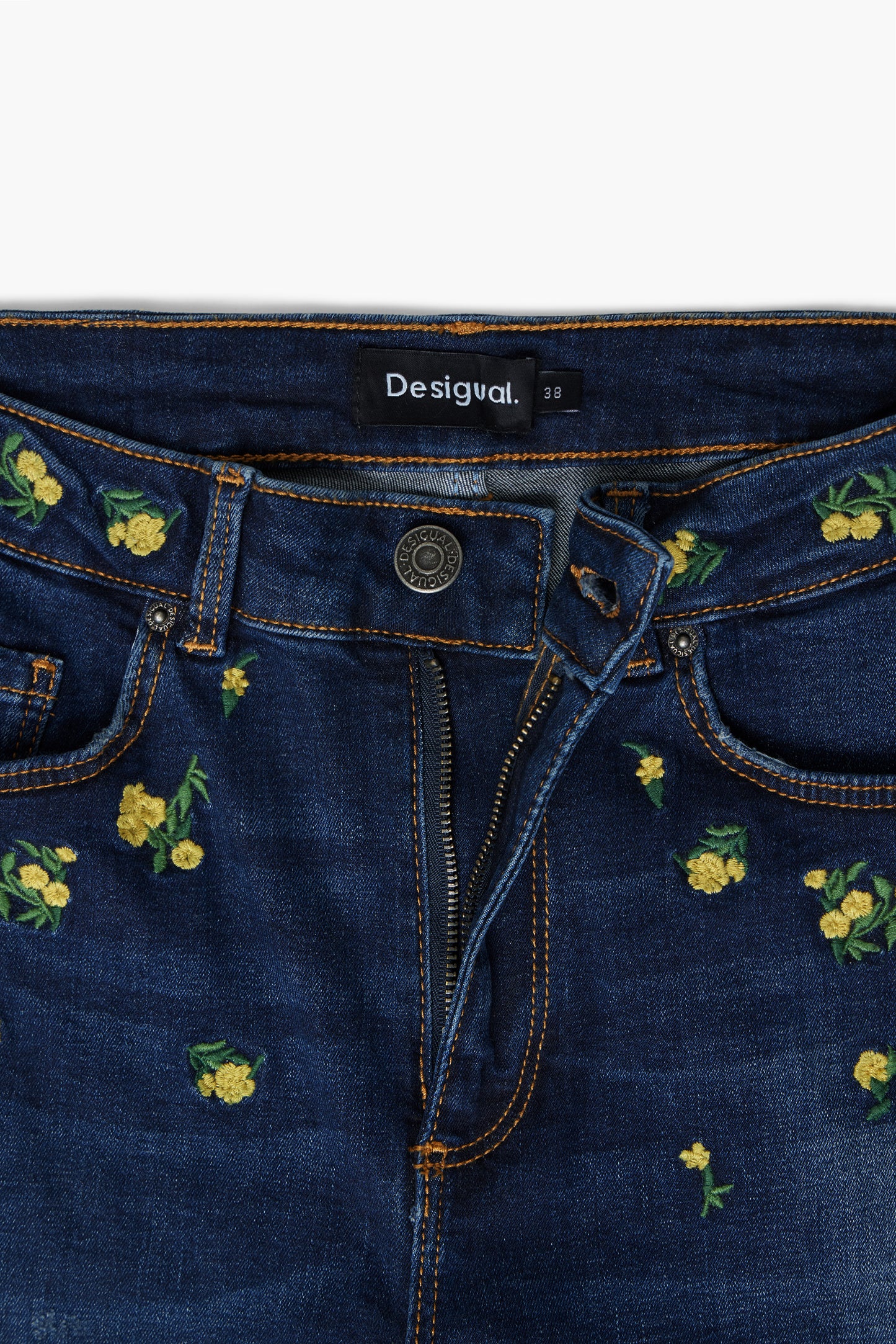 Floral Denim Jeans