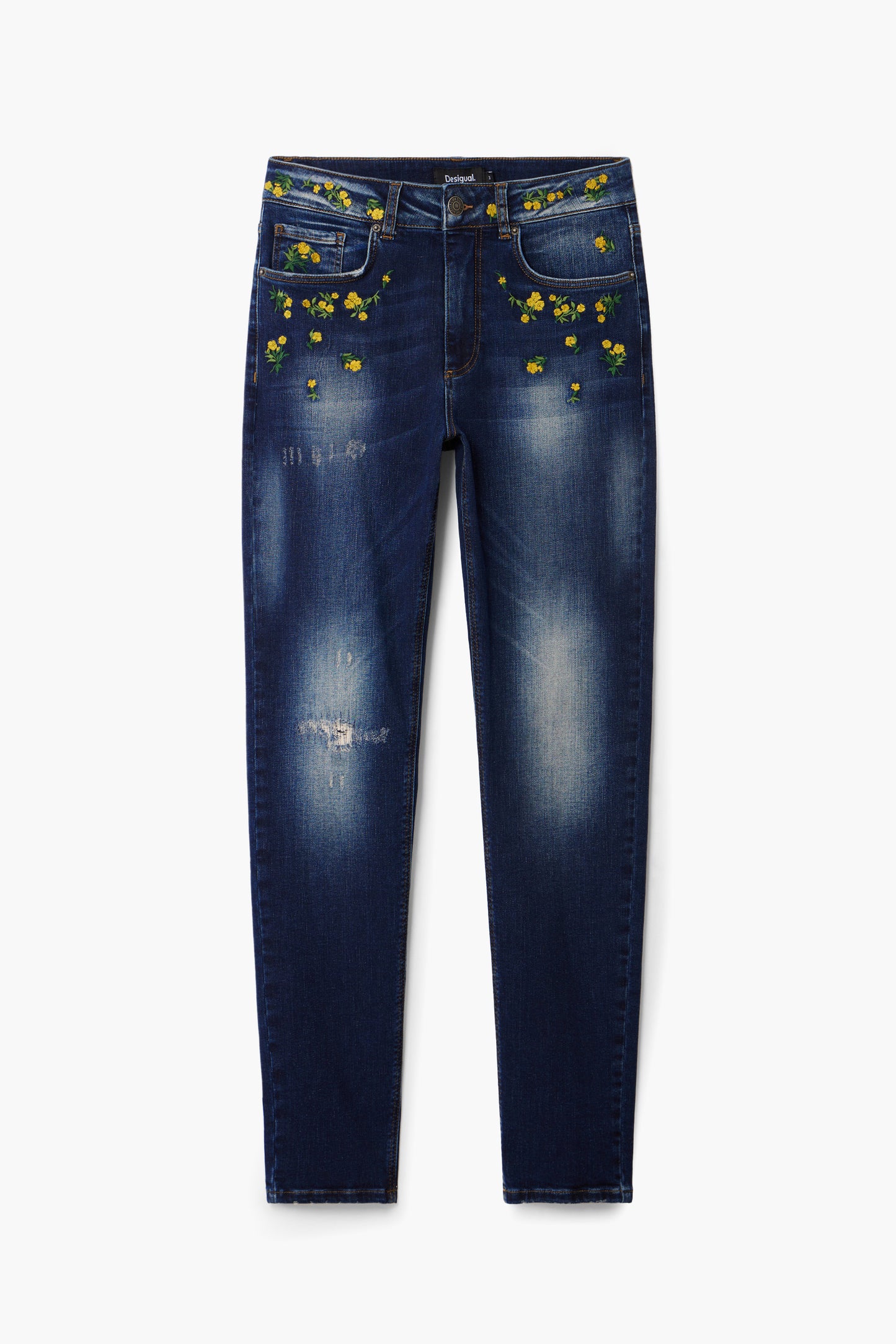 Floral Denim Jeans