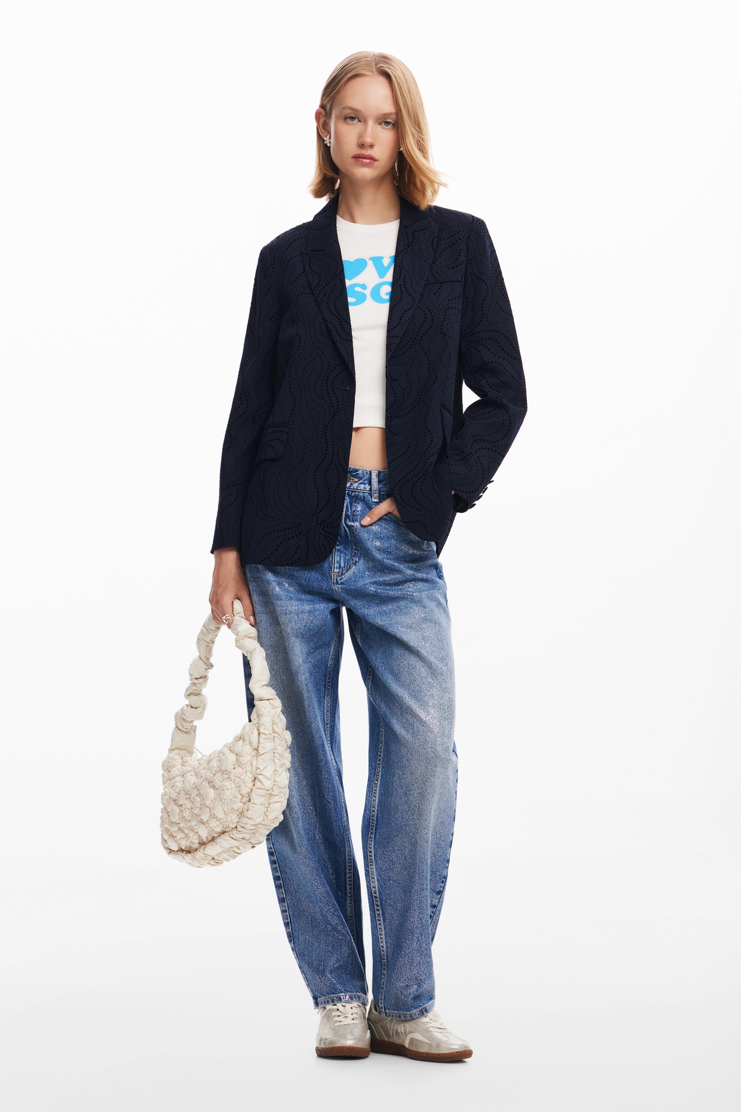 Embroidered Floral Blazer