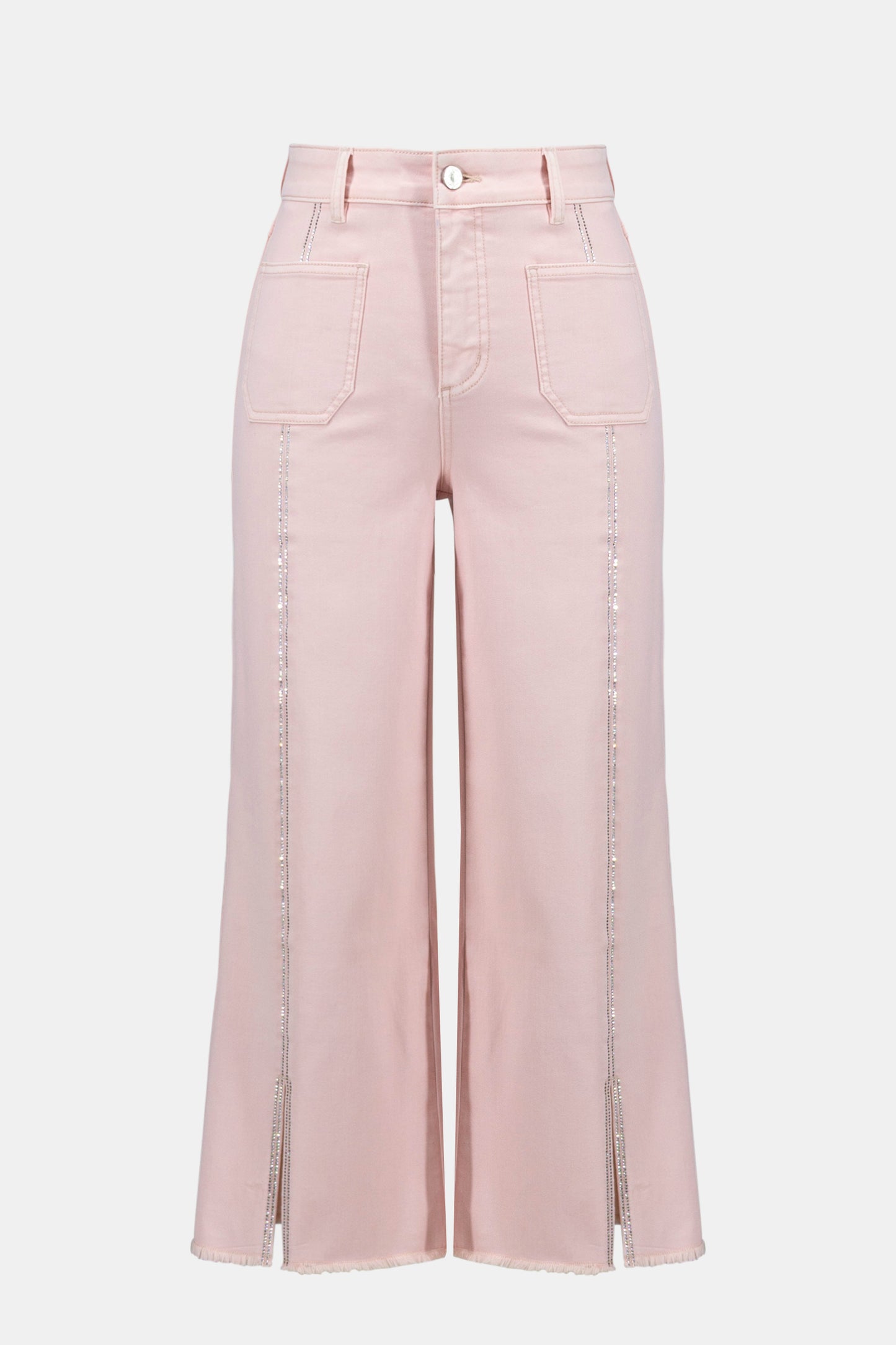 Claudia Culotte Jeans With Embellished Front Seam