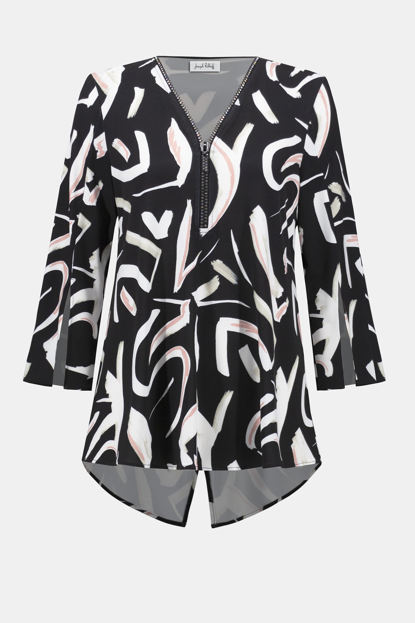Silky Knit Printed Fit And Flare Tunic