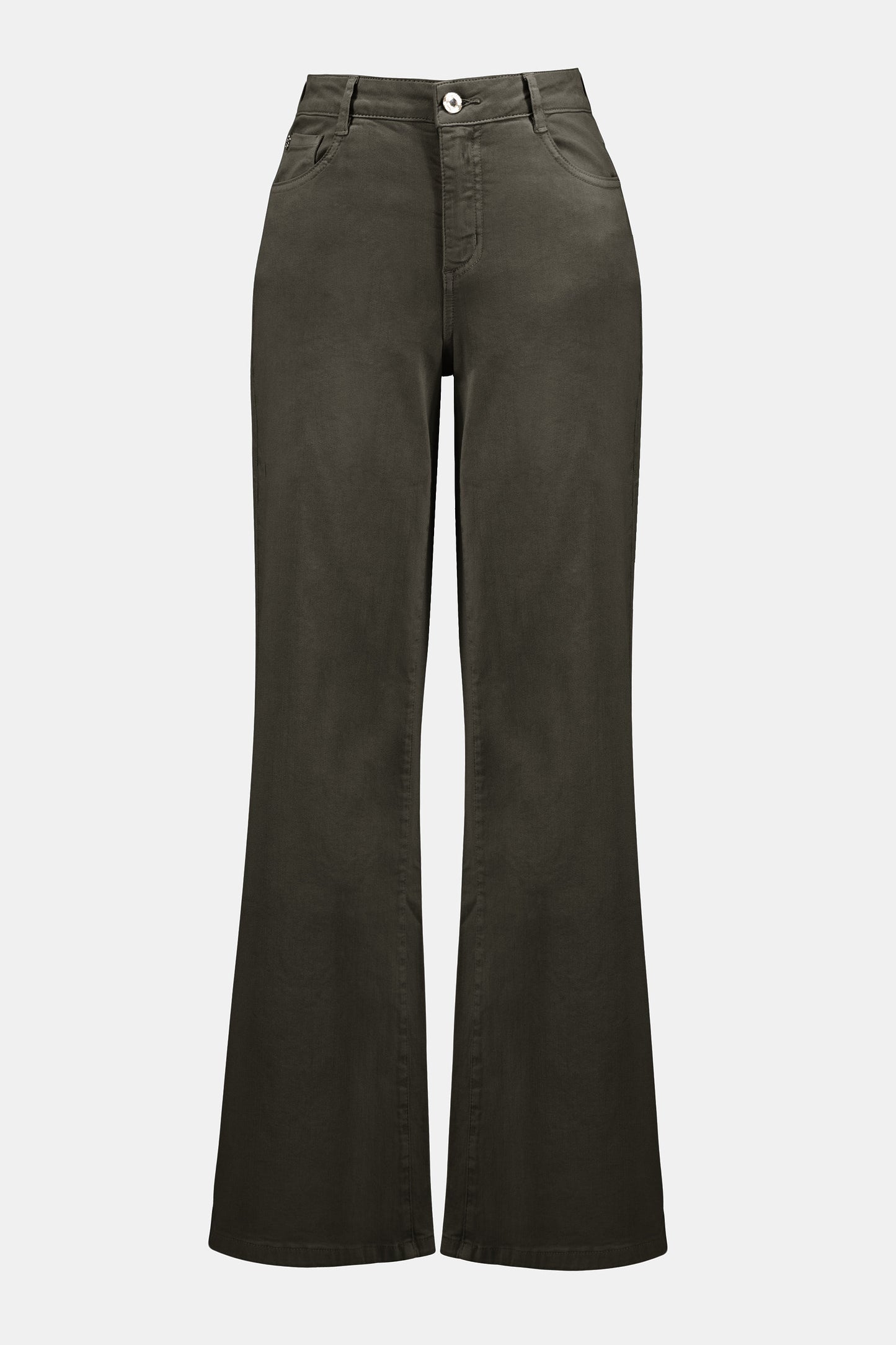 Goldie Classic Wide-Leg Stretch Denim Jeans