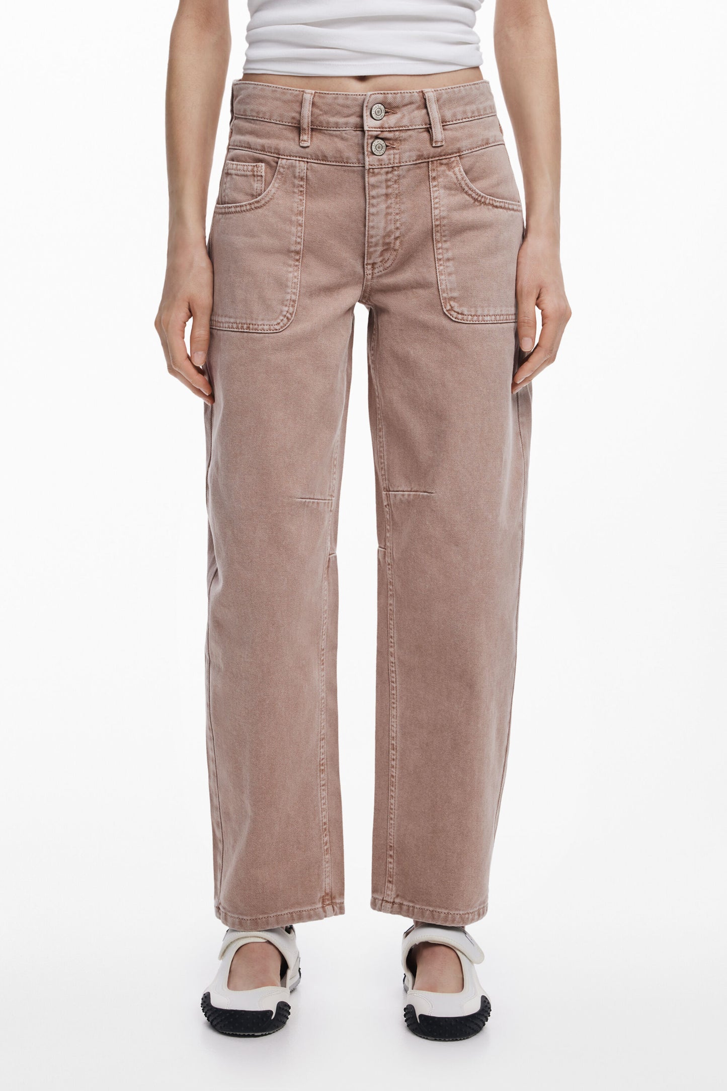 Balloon Jeans with Double Waist