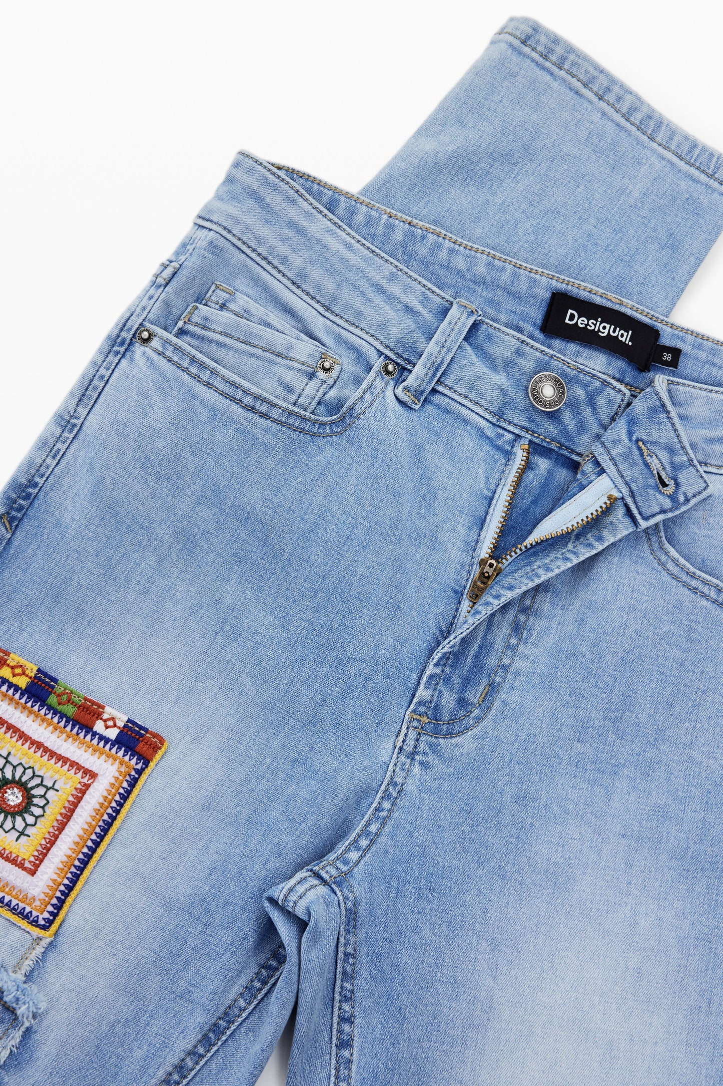 Slim Jeans with Patches