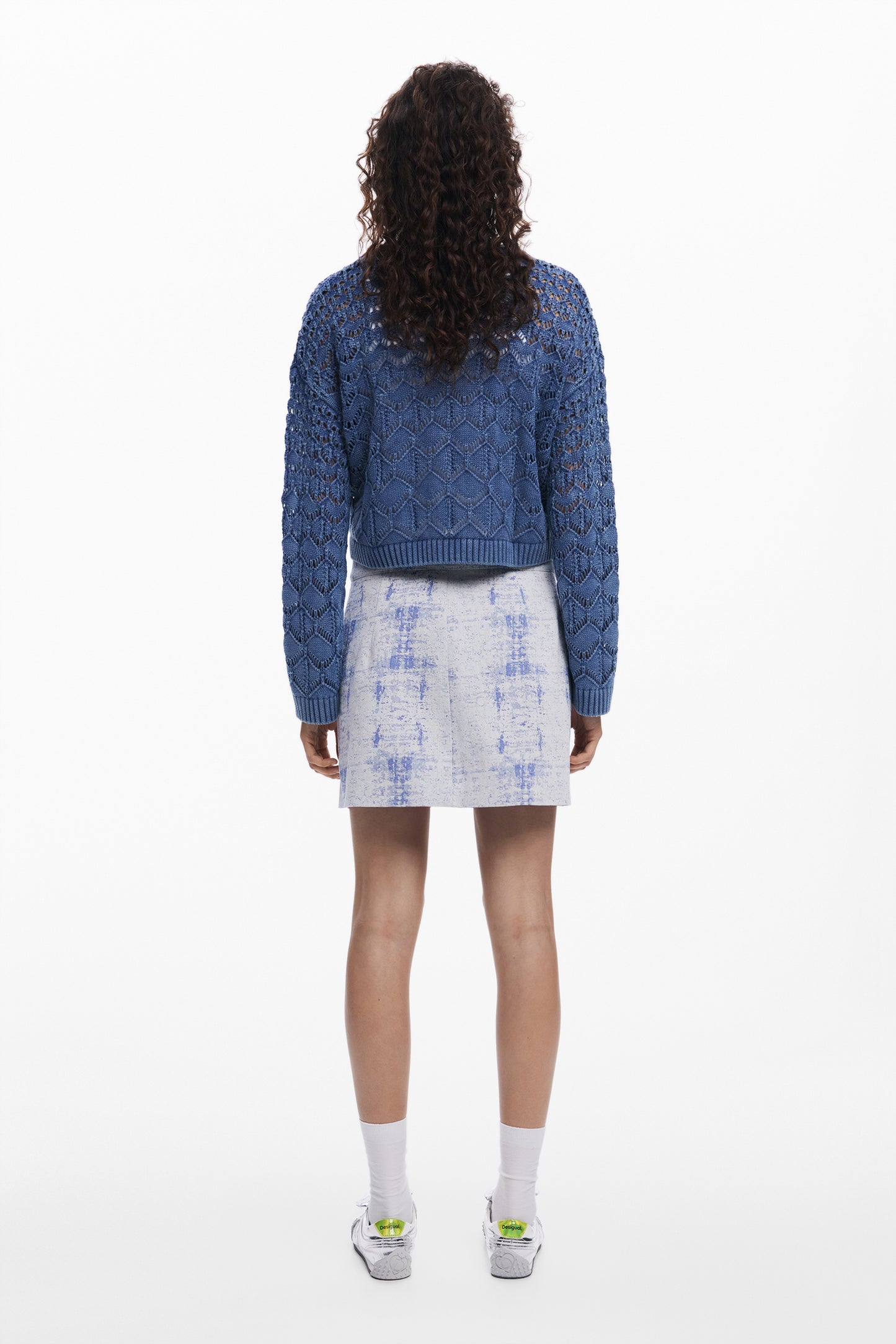 Cropped Openwork Sweater