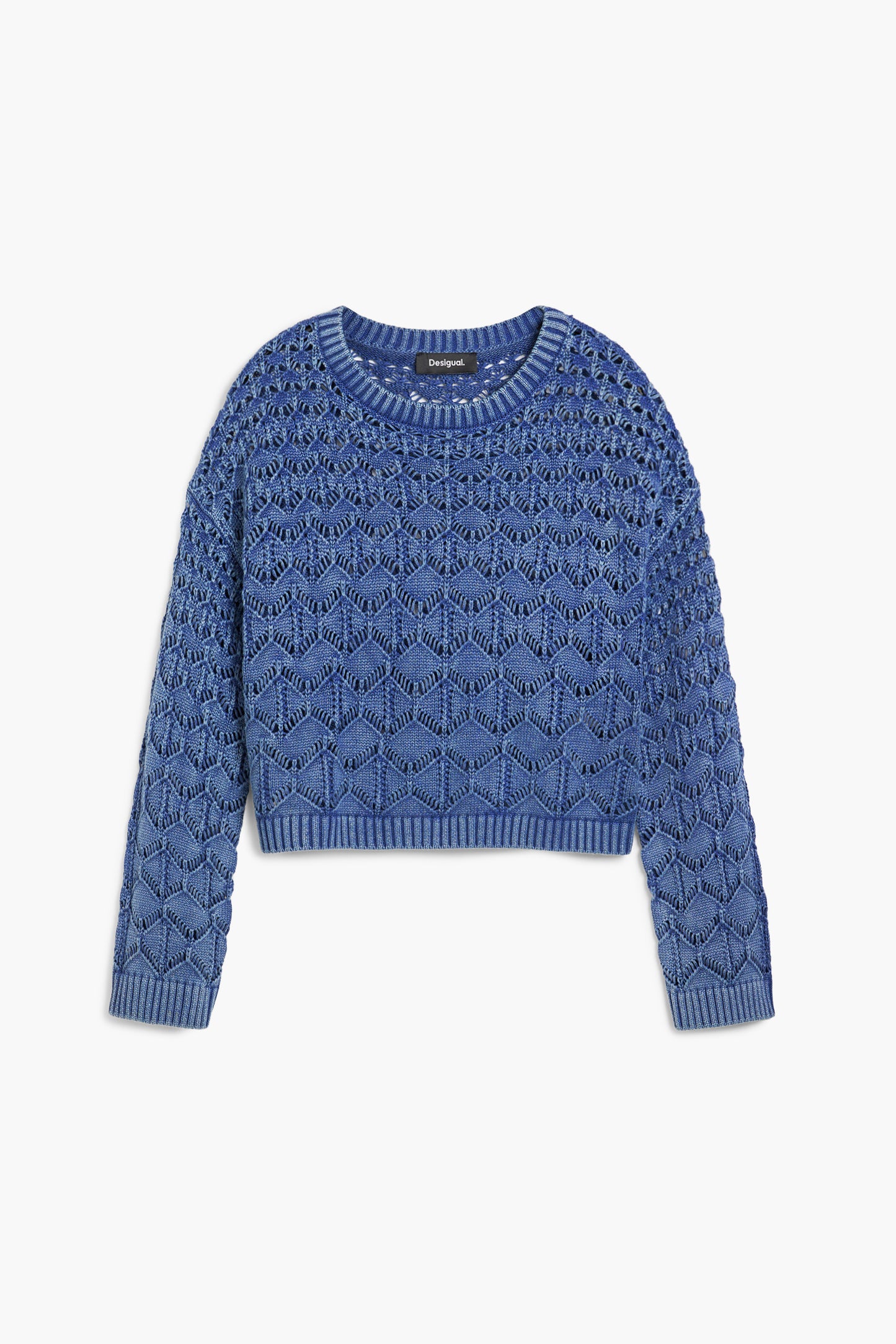 Cropped Openwork Sweater