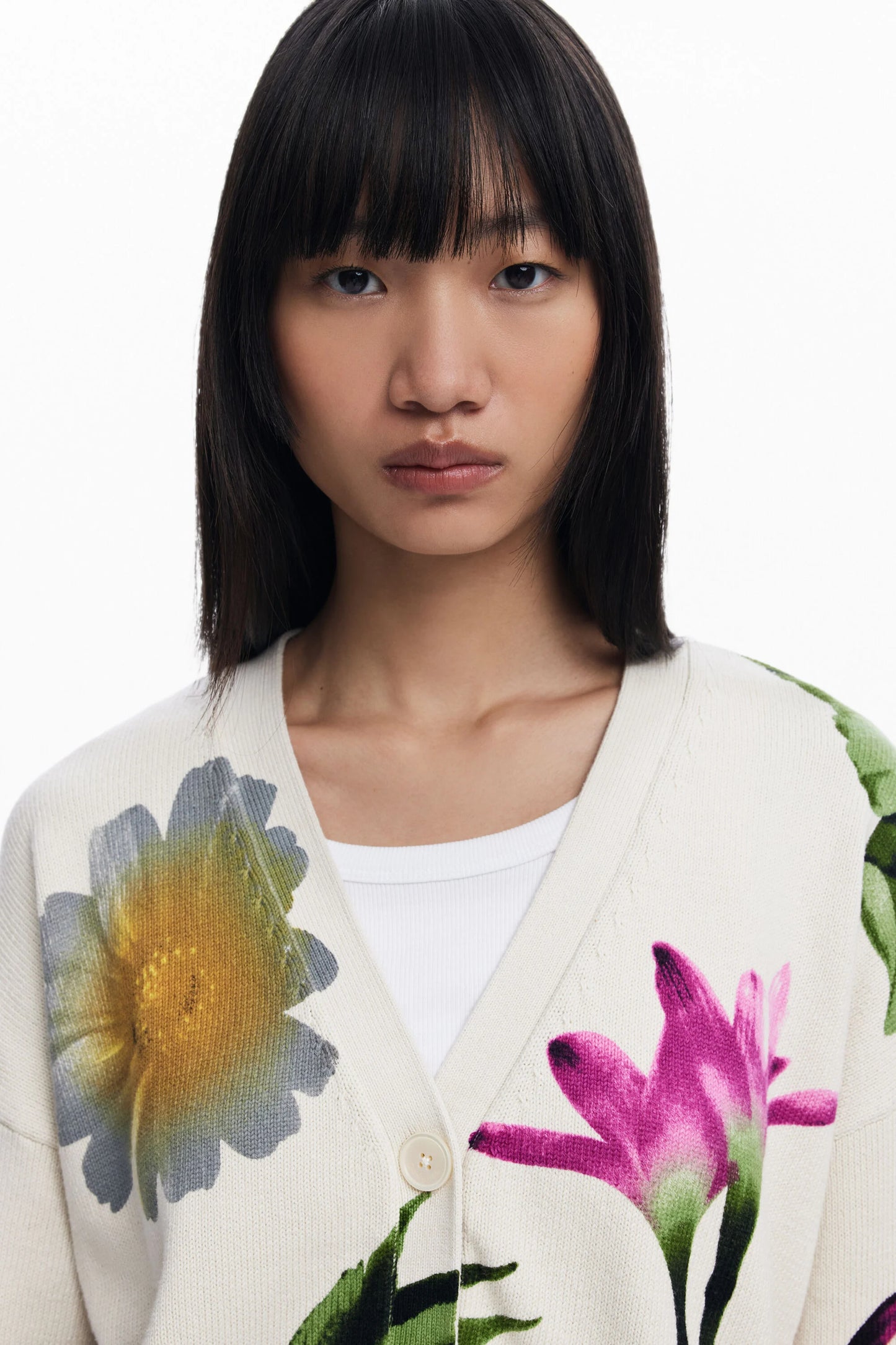 Floral Print Cardigan