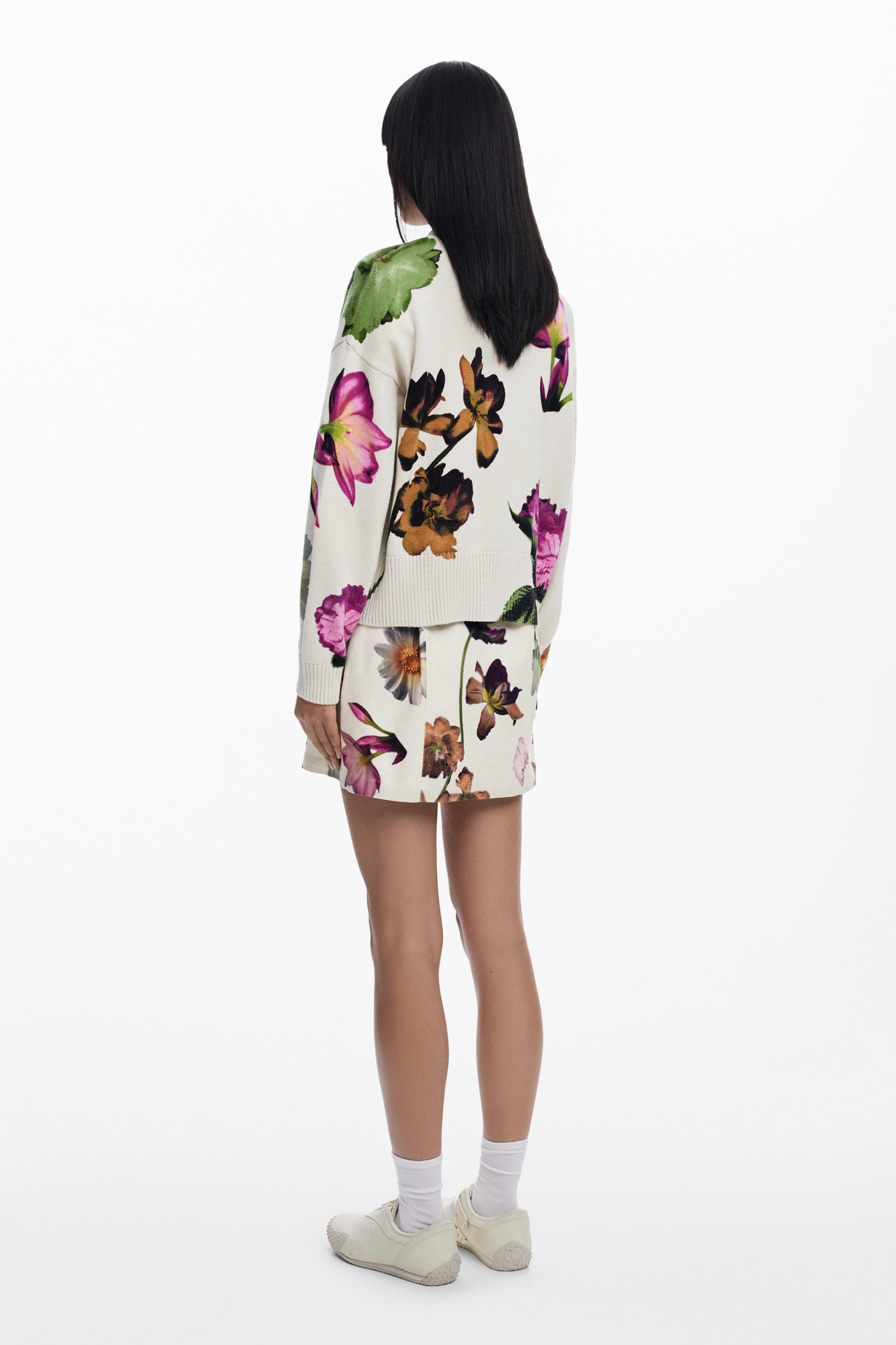Floral Print Cardigan