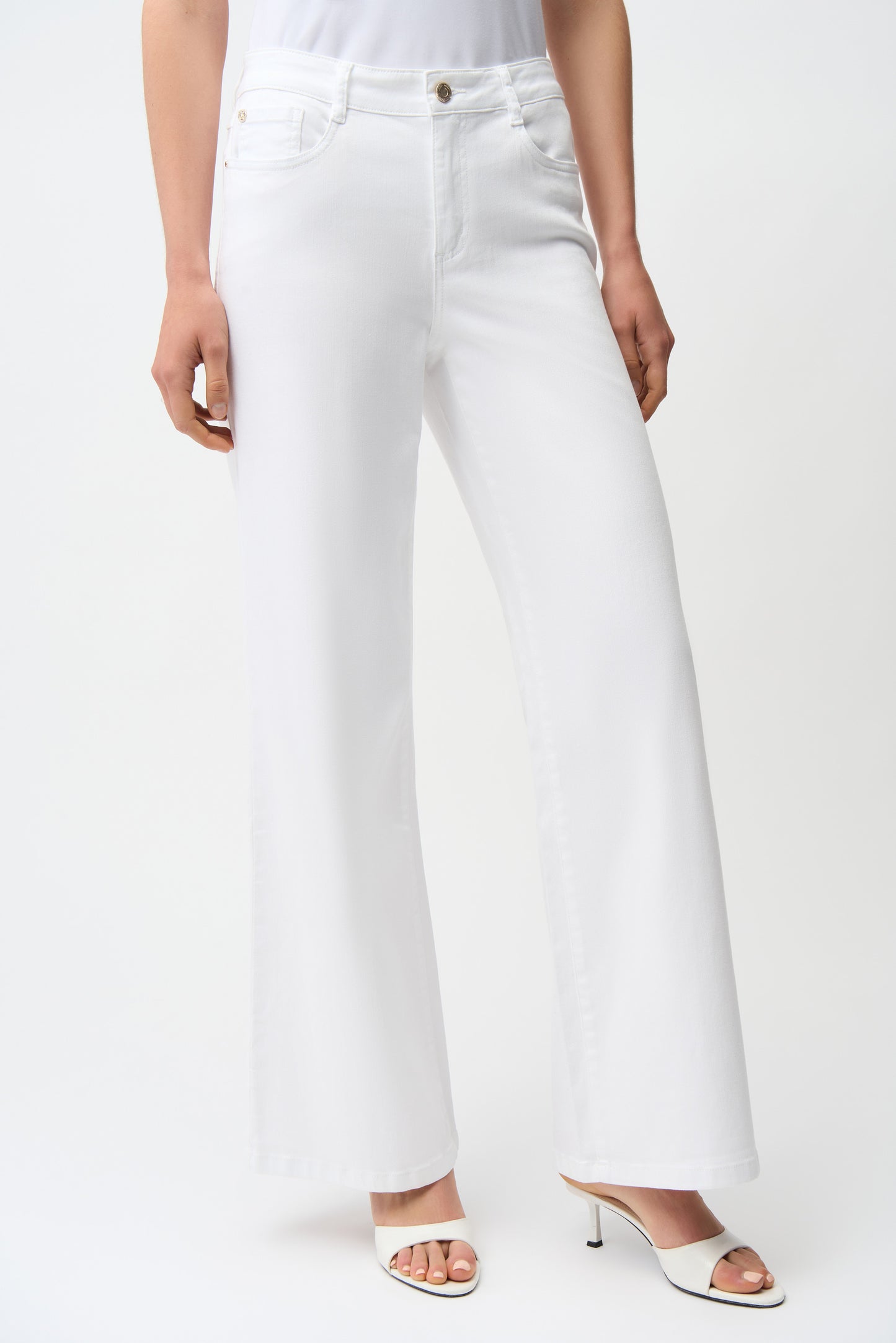 Goldie Classic Wide-Leg Stretch Jeans