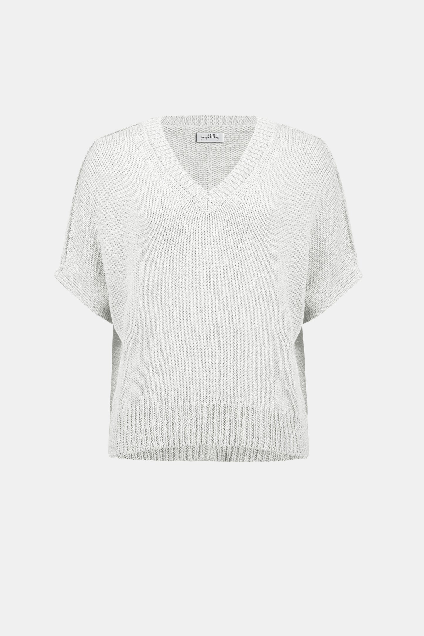 Viscose and Lurex Sweater Knit Relaxed Top