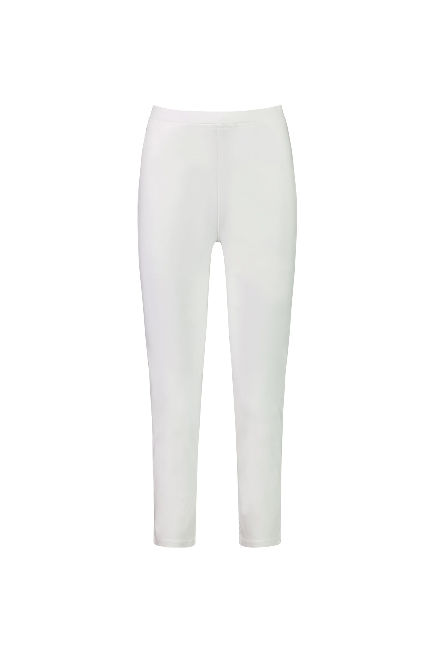 White Skinny Leg 7/8 Length Pull On