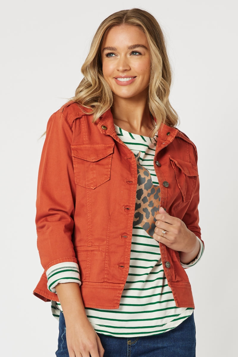 Military Jacket - Maple