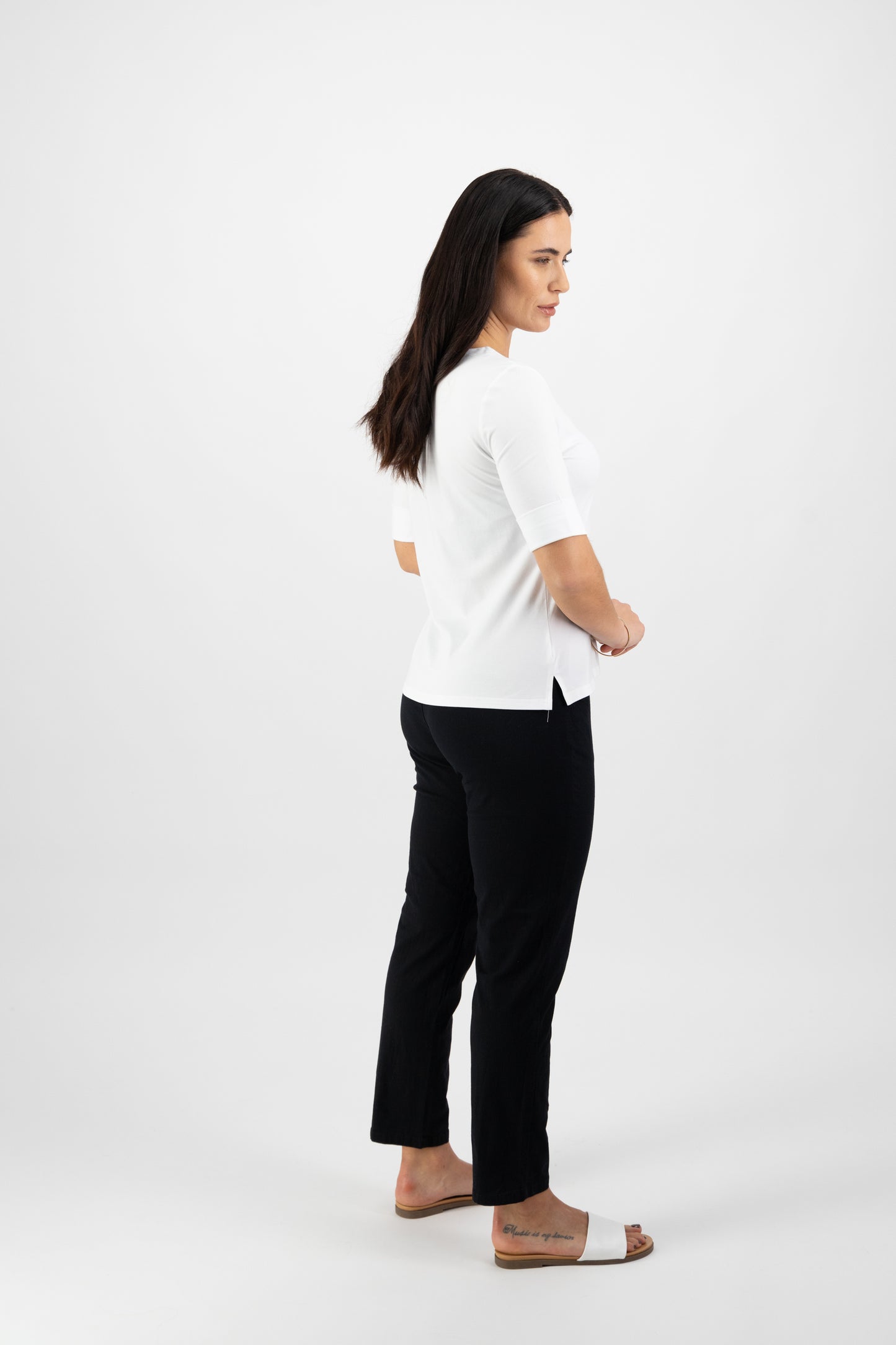 Essential White V-Neck Top