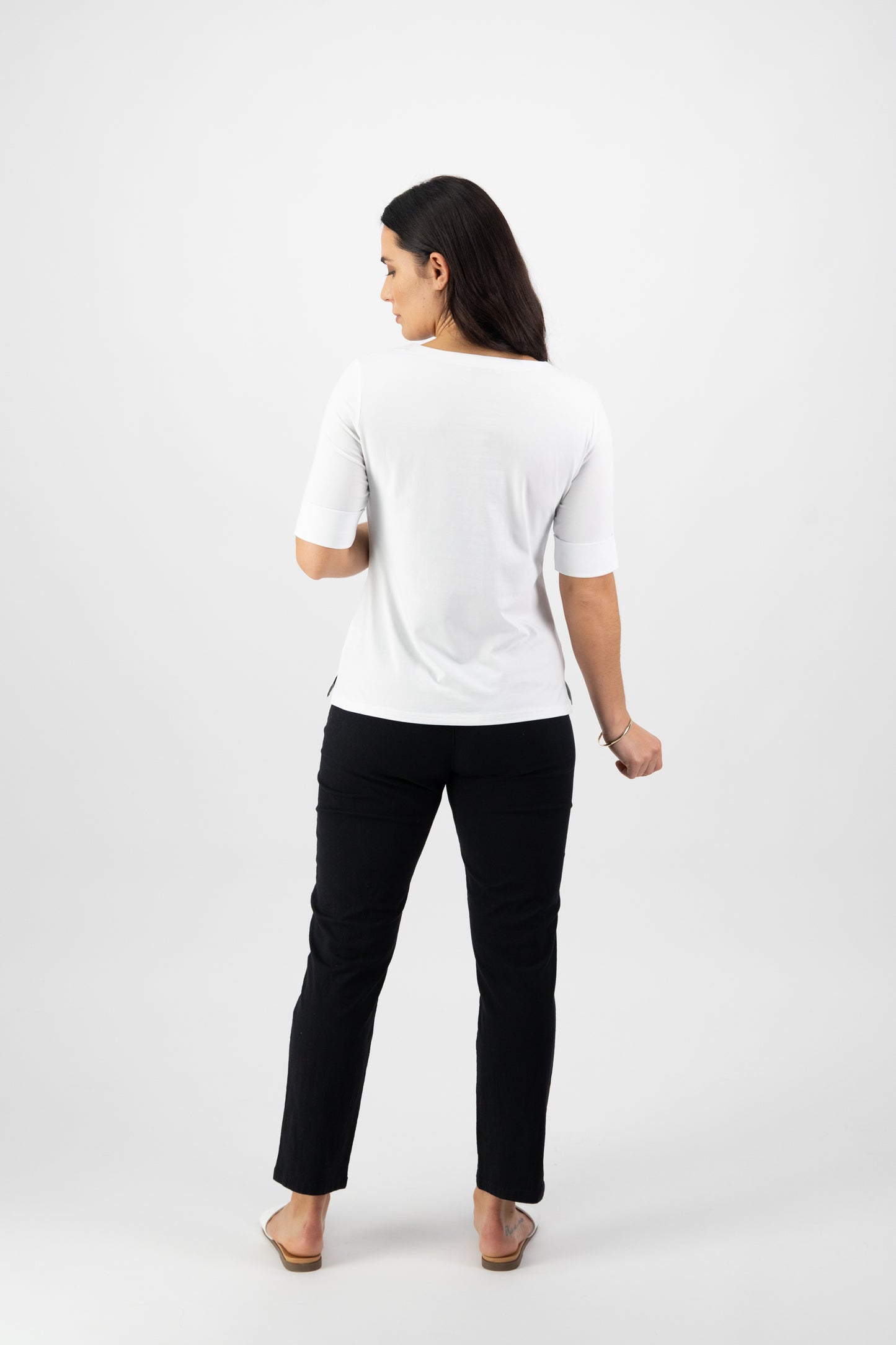 Essential White V-Neck Top