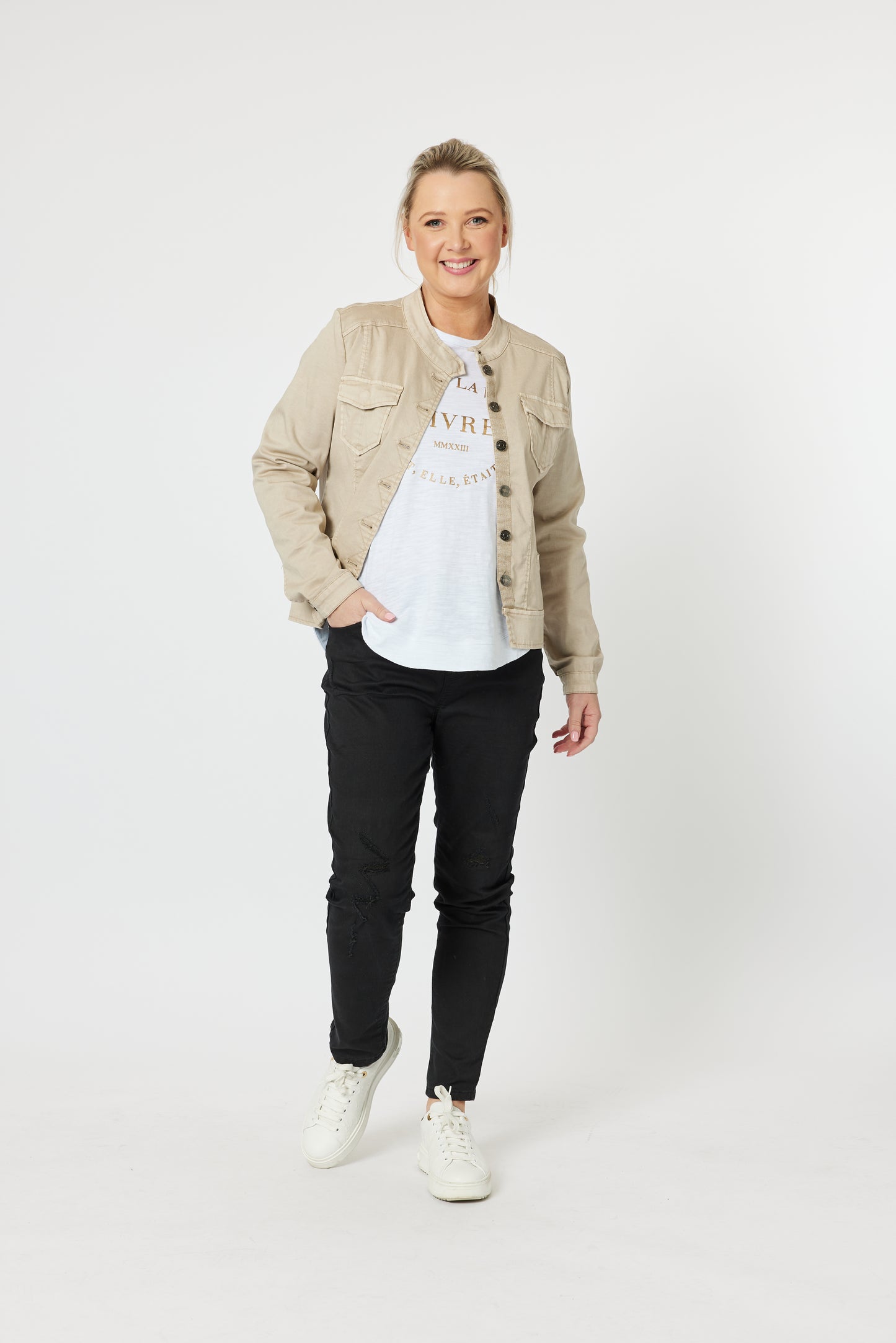 Natural Maggie Denim Jacket