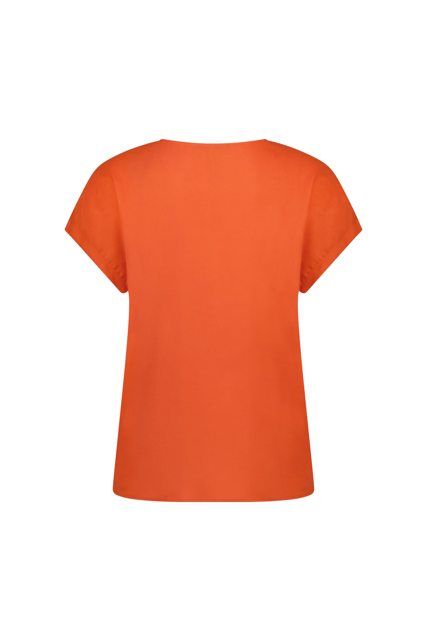 Tangelo V Neck Drop Shoulder Top
