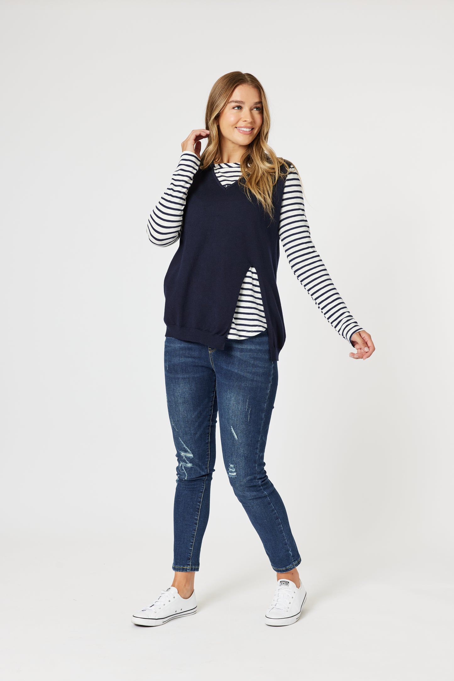 Navy Vicky Vest