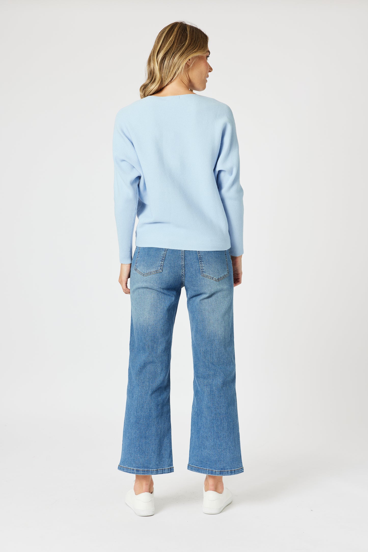Pale Blue Carmen Jumper