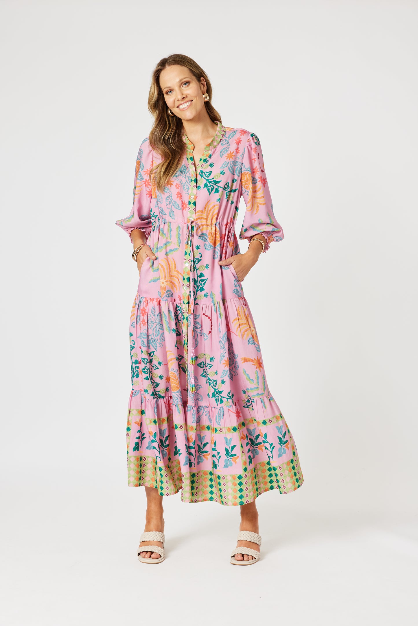 Mardi Gras Printed Dress