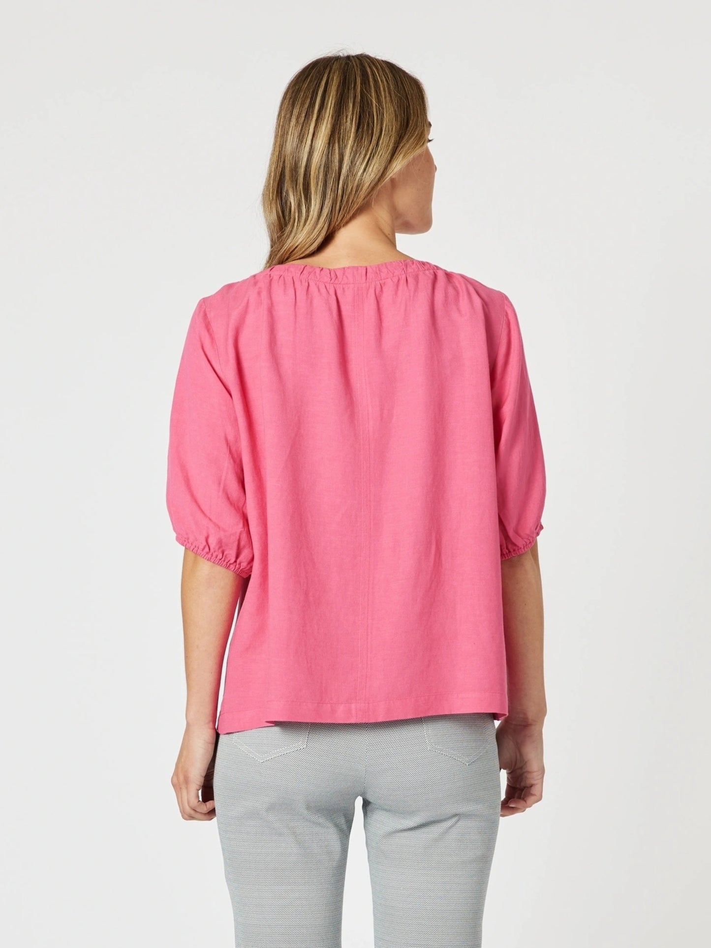 Lino V Neck Top