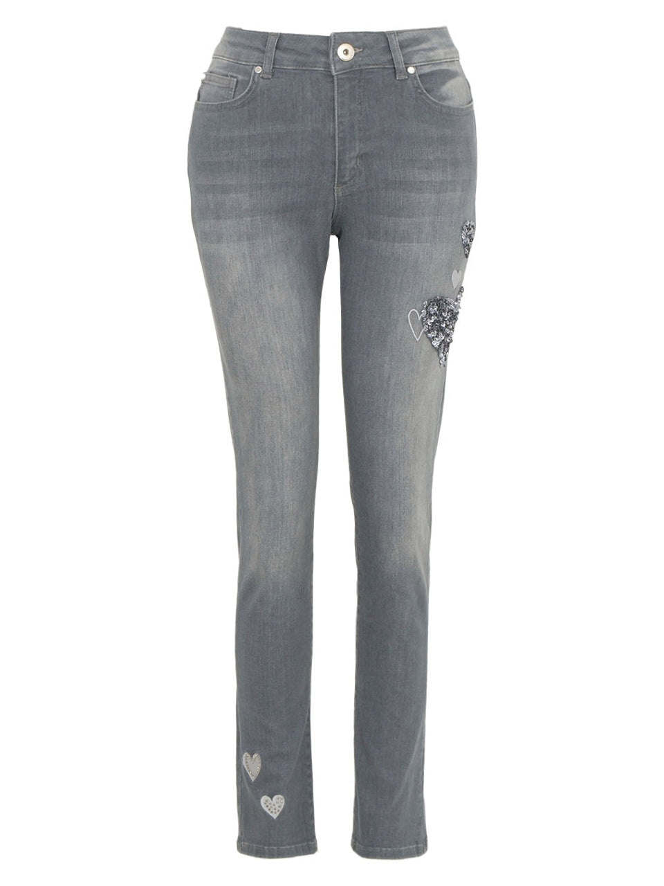 Grey Embellished Jean