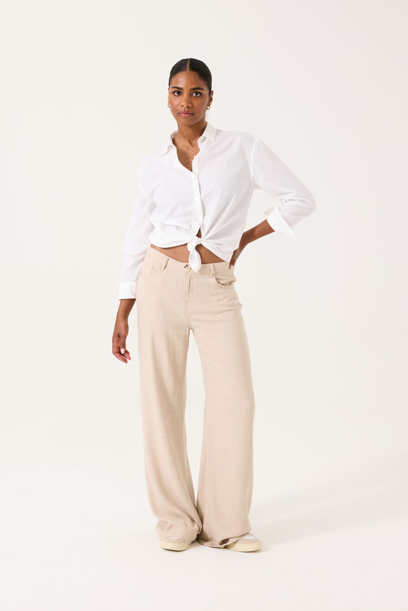 Celia 249 Wide Linen - Beige Sand
