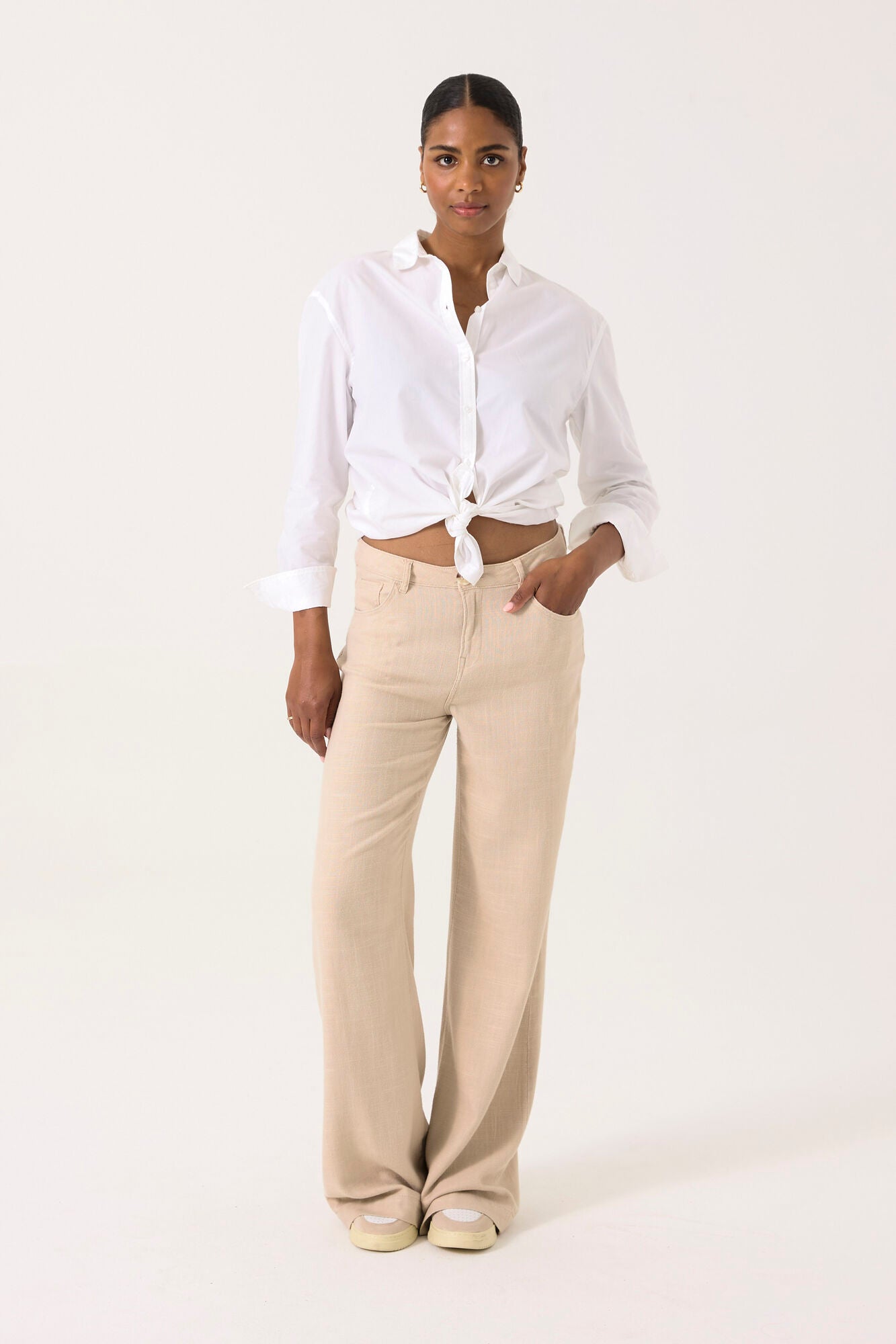 Celia 249 Wide Linen - Beige Sand