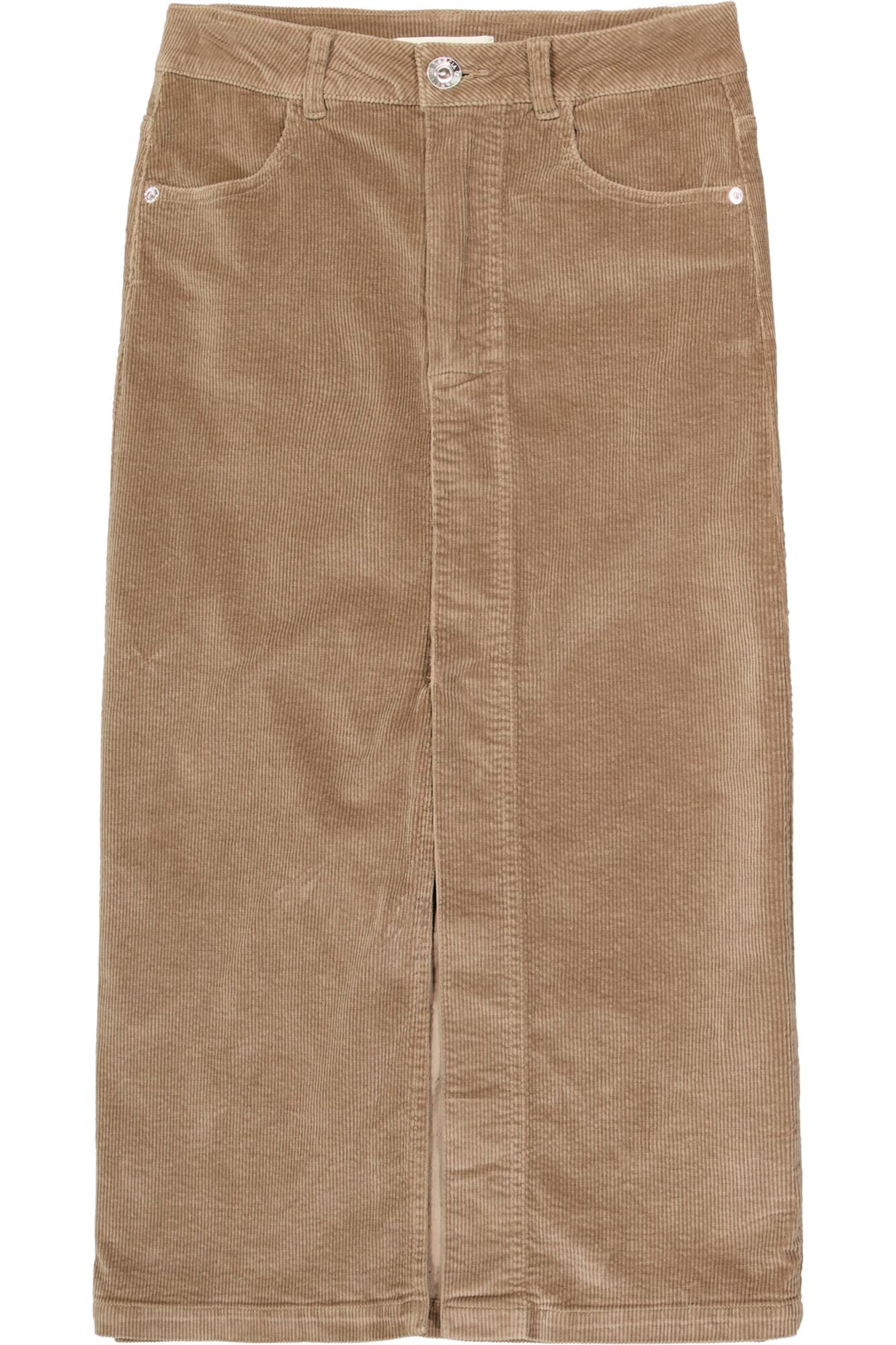 Taupe Cord Skirt