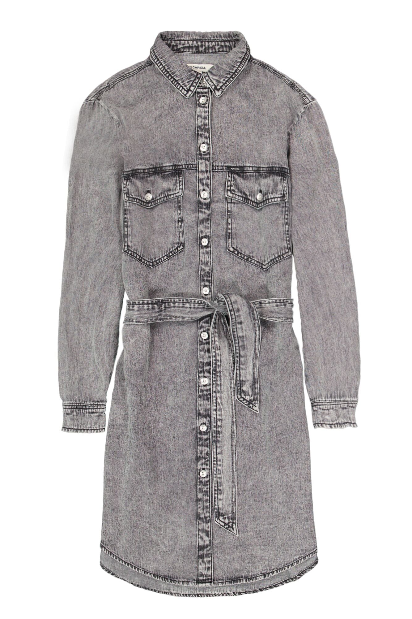 Grey Denim Dress