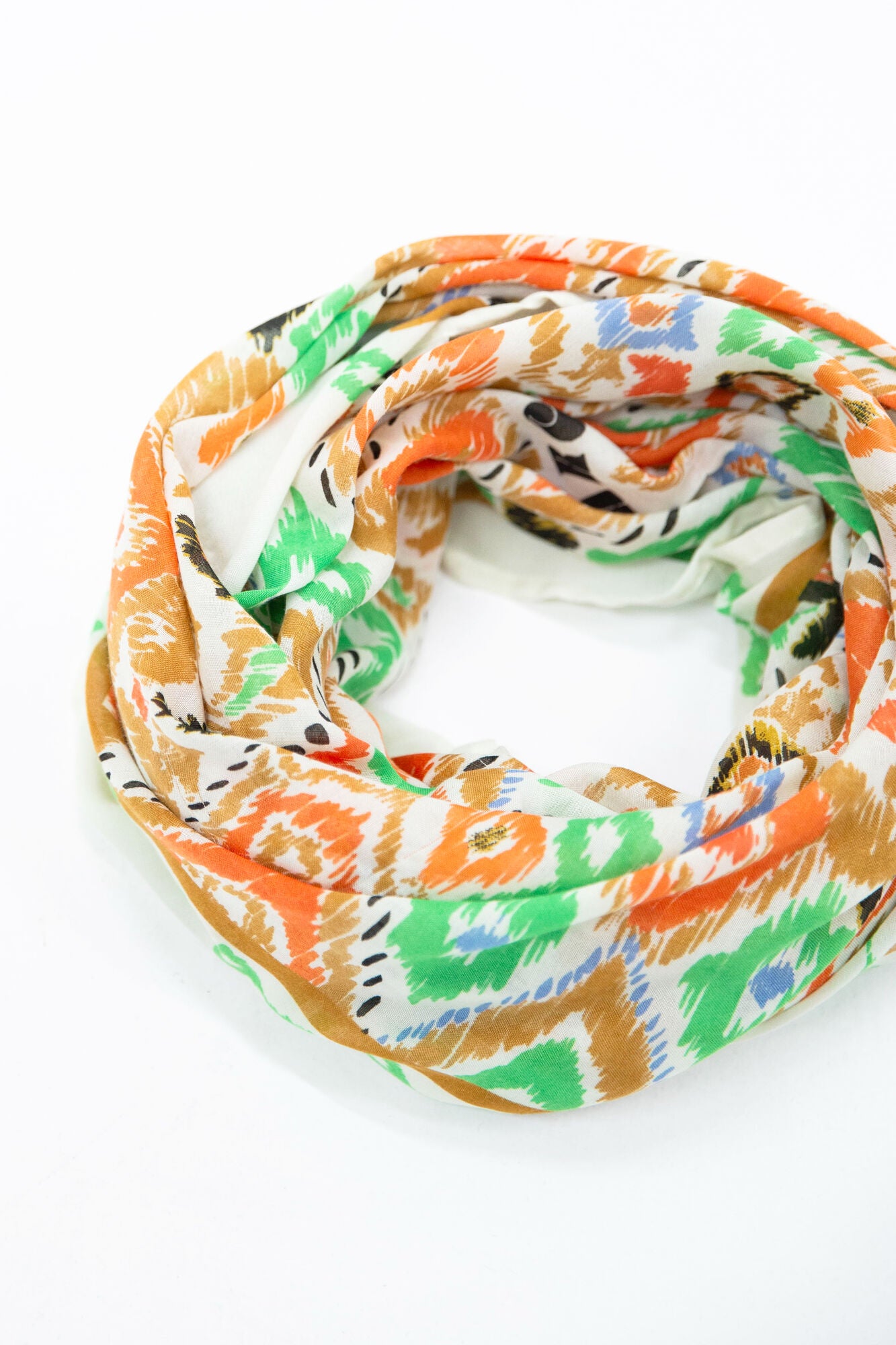 Dusky Peach Printed Scarf