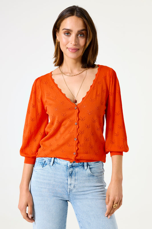 Orange Cardigan