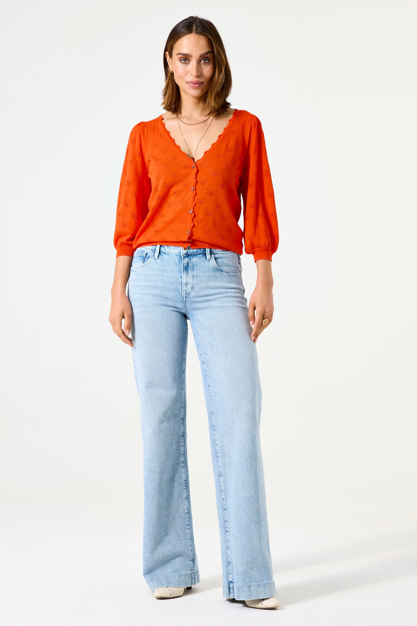 Orange Cardigan