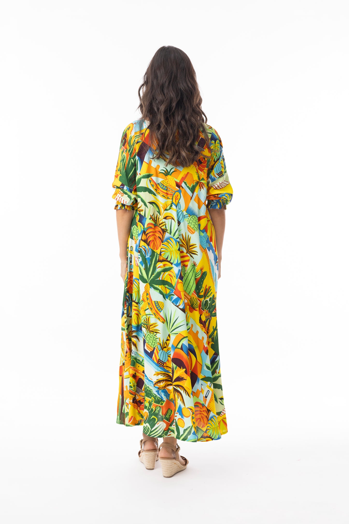 Guatemala V Neck Bias Dress