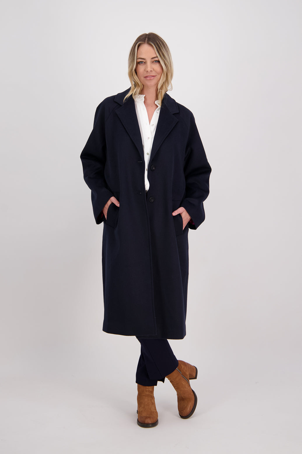 Harrington Wool Blend Coat