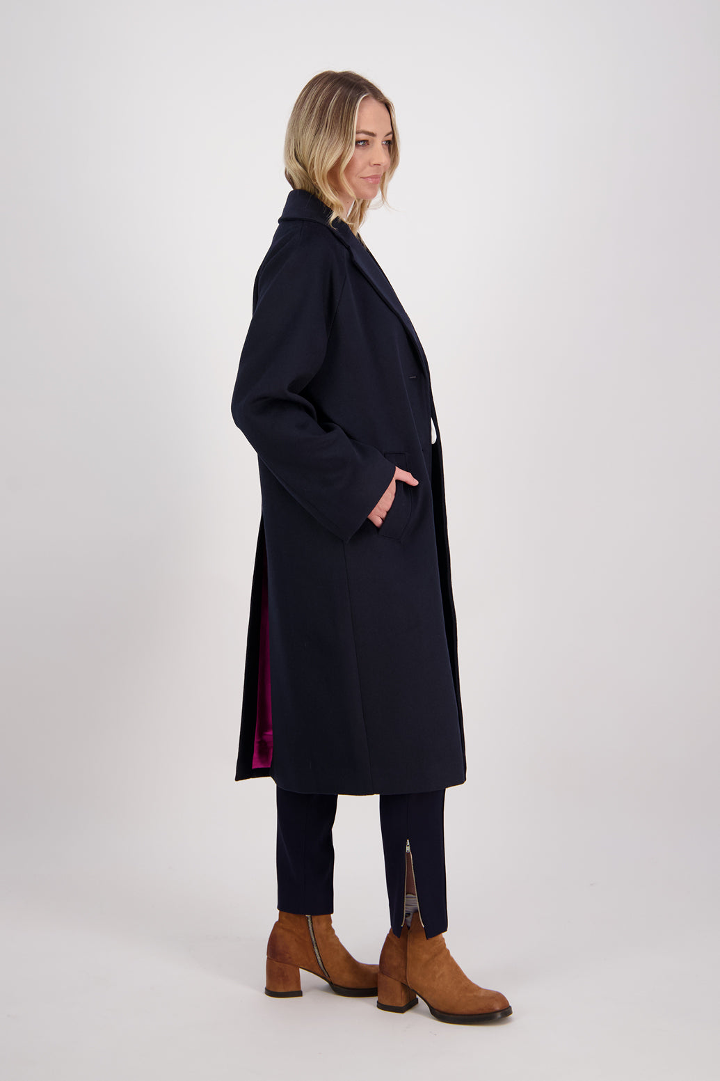 Harrington Wool Blend Coat