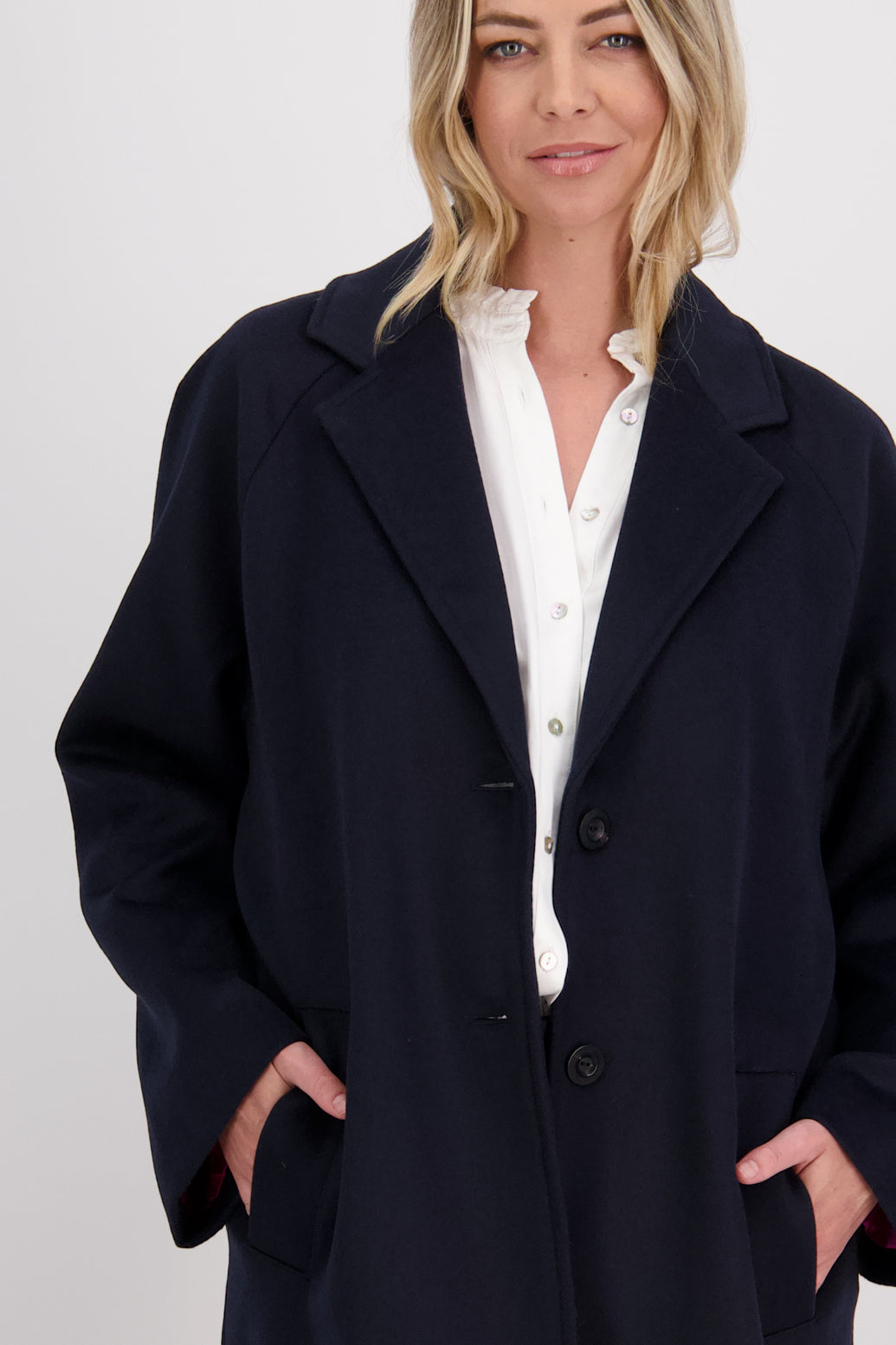Harrington Wool Blend Coat