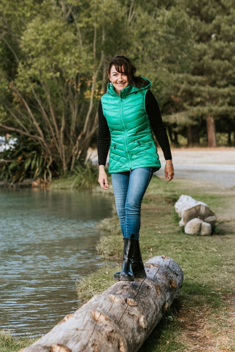 Mary Claire Emerald Puffer Vest