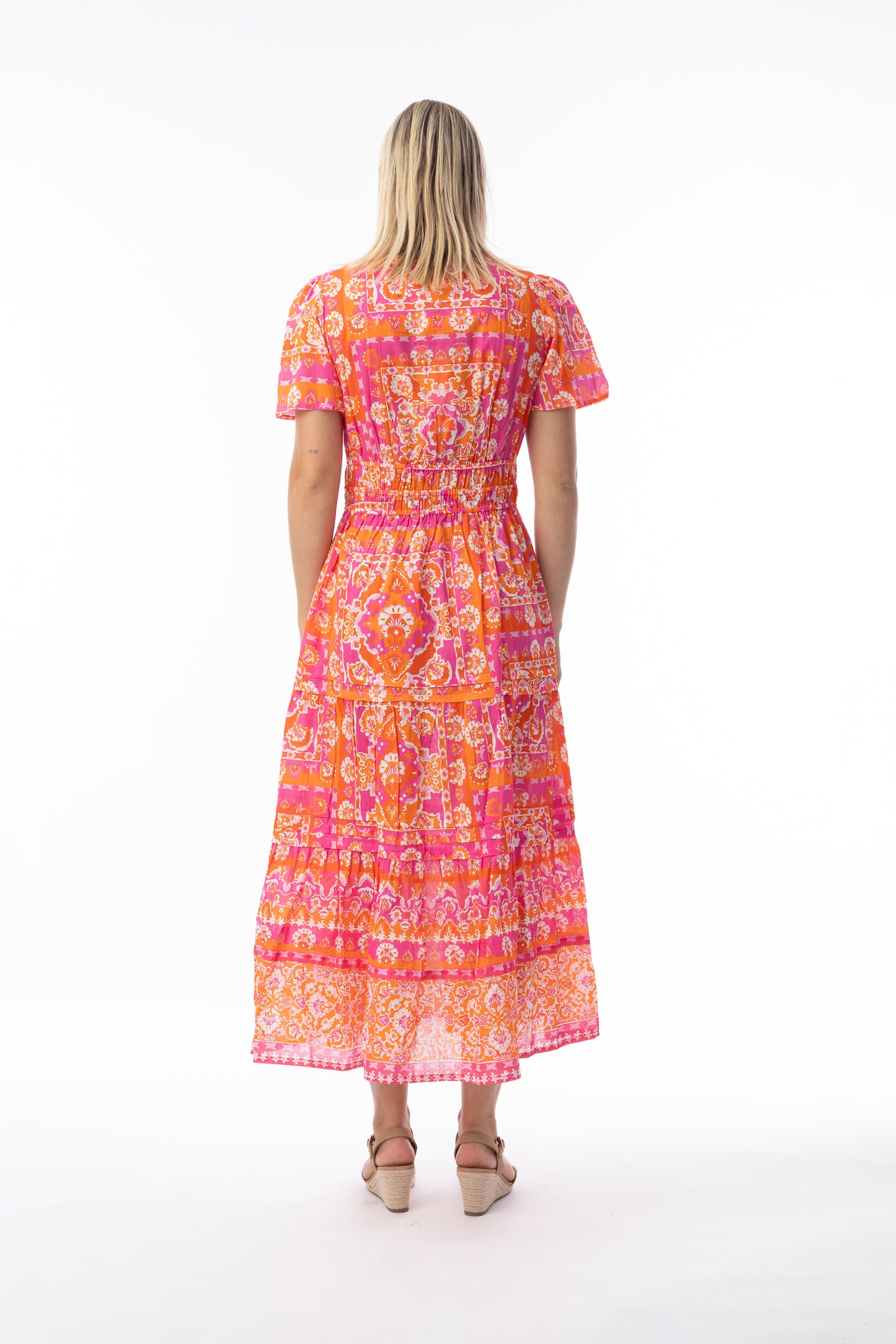 Montevideo Pink Midi Dress