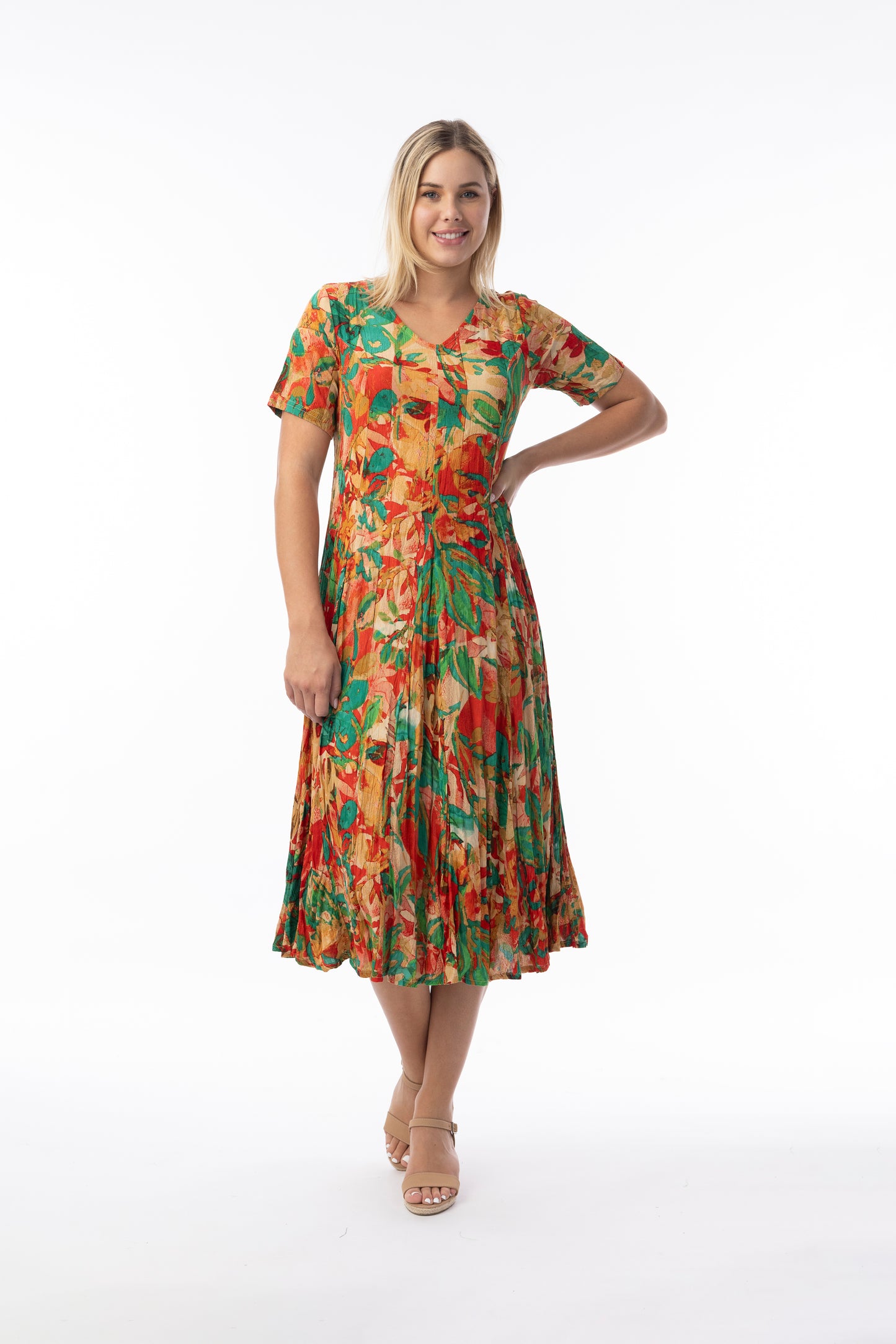 Sao Paulo Godet Dress