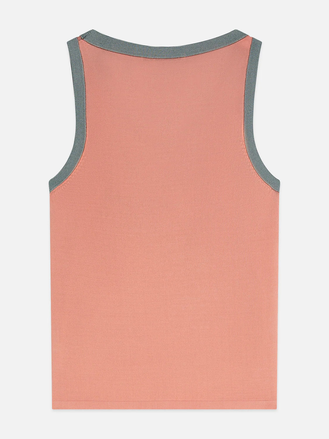 Stripe Trim Relaxed Knitted Vest