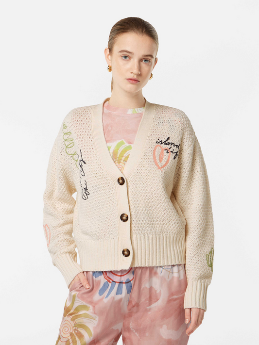 Embroidered Cardigan