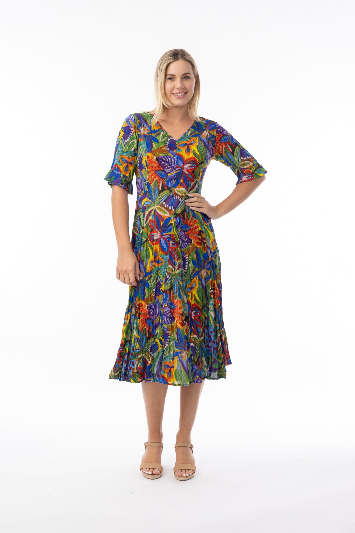 Zapallar Godet Dress