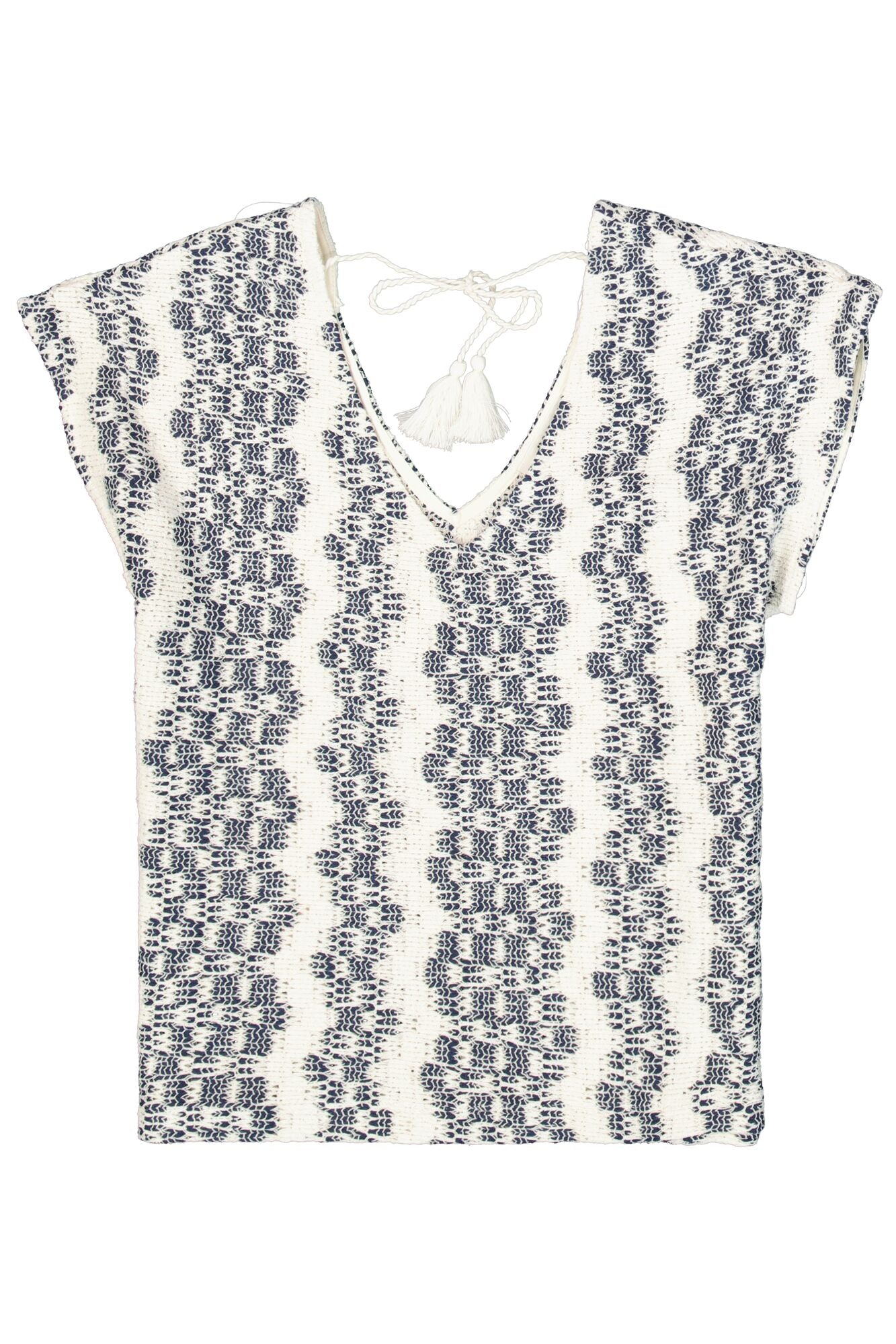 Ecru Print Top
