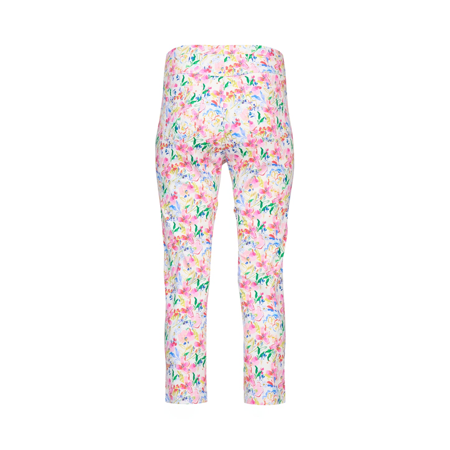 Porto Printed Slim Leg 7/8 Length Lightweight Pull-On