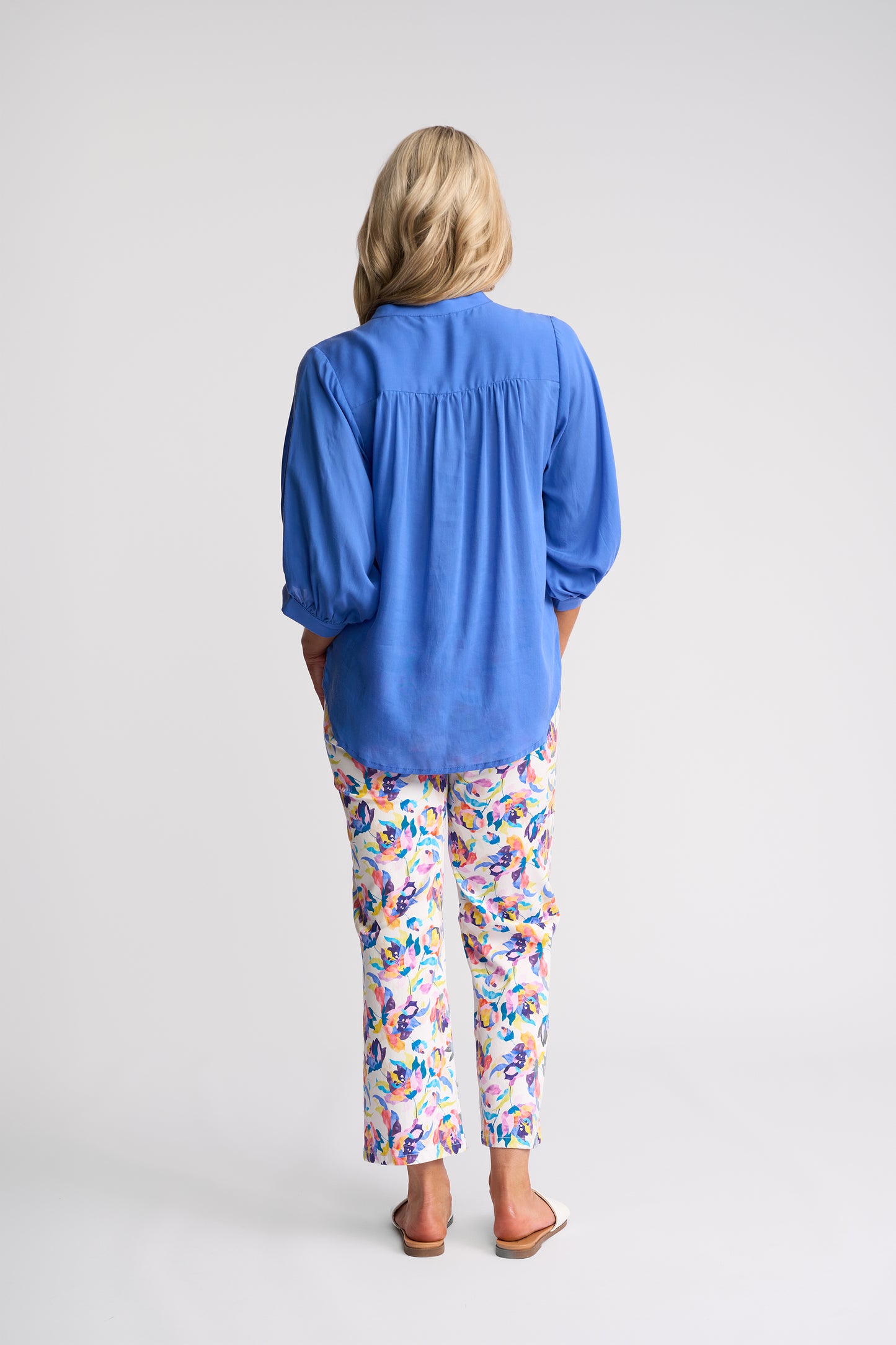 Folk Shirt - French Blue