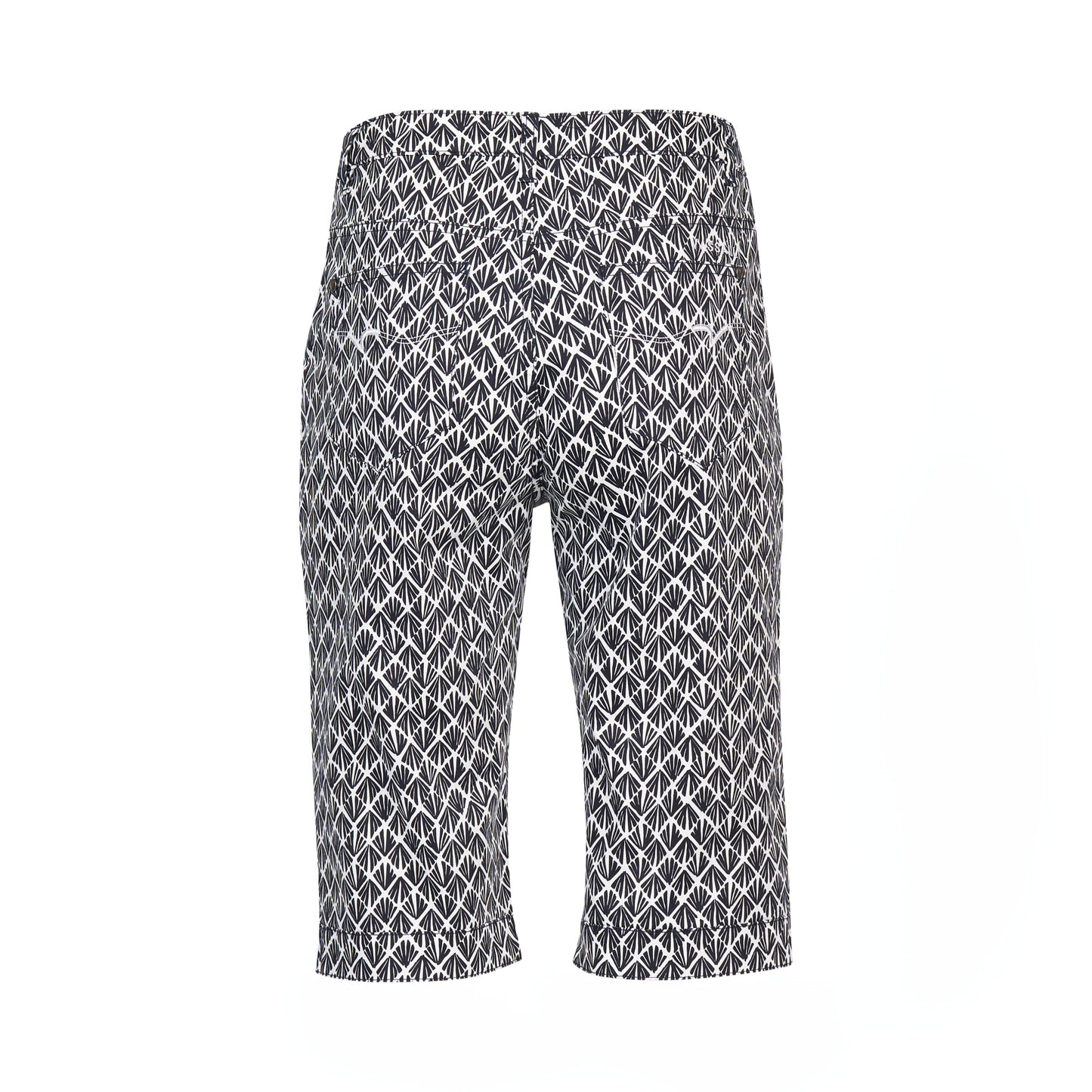 Fan Printed Lightweight Straight Leg Short