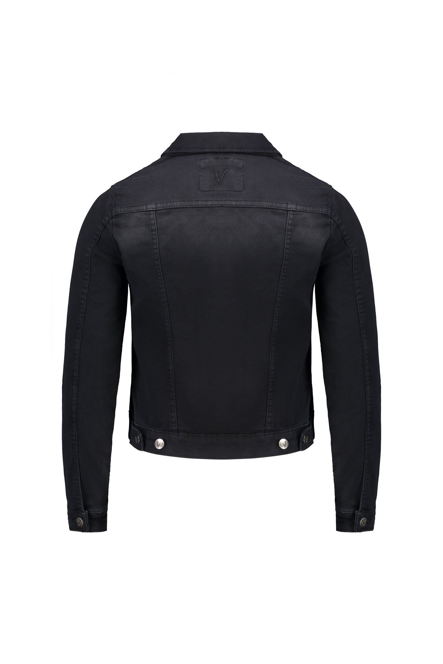 Black Knit Denim Jacket