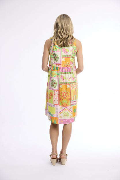 Reversible Panel Sleeveless Dress - Gulnar
