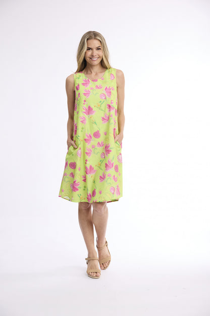 Reversible Panel Sleeveless Dress - Gulnar